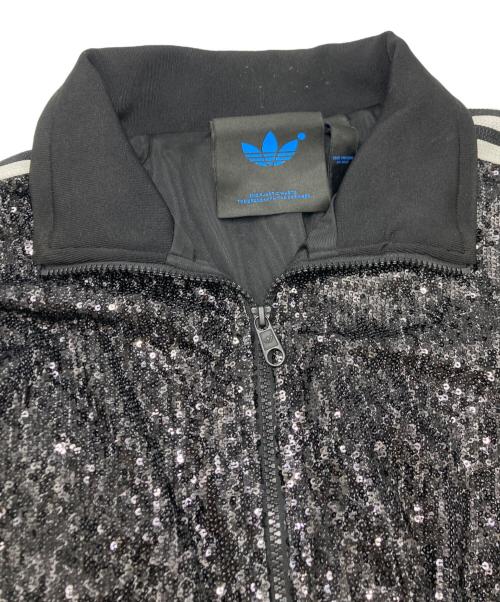 adidas（アディダス）adidas (アディダス) BLUE VERSION スパンコール トラックジャケット ブラック サイズ:SIZE Mの古着・服飾アイテム