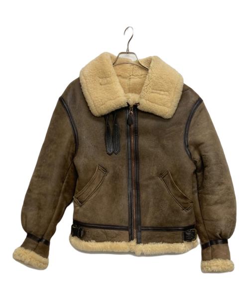 AVIREX（アヴィレックス）AVIREX (アヴィレックス) B-3フライトムートンジャケット ブラウン サイズ:SIZE 38の古着・服飾アイテム