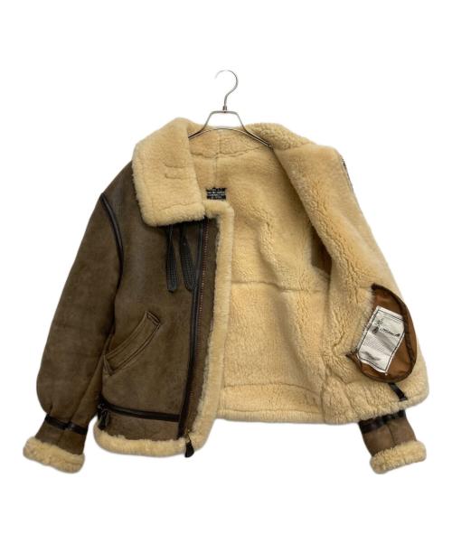 AVIREX（アヴィレックス）AVIREX (アヴィレックス) B-3フライトムートンジャケット ブラウン サイズ:SIZE 38の古着・服飾アイテム