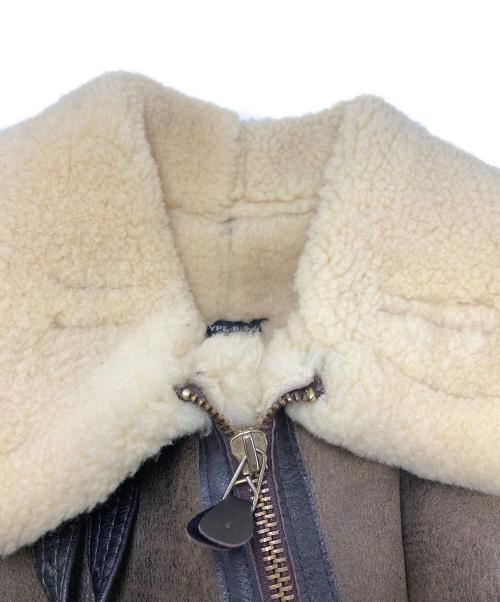 AVIREX（アヴィレックス）AVIREX (アヴィレックス) B-3フライトムートンジャケット ブラウン サイズ:SIZE 38の古着・服飾アイテム