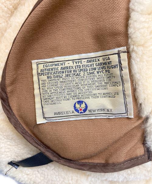 AVIREX（アヴィレックス）AVIREX (アヴィレックス) B-3フライトムートンジャケット ブラウン サイズ:SIZE 38の古着・服飾アイテム