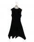 Acne studios（アクネ ストゥディオス）の古着「カッティングデザインノースリーブワンピース」｜ブラック