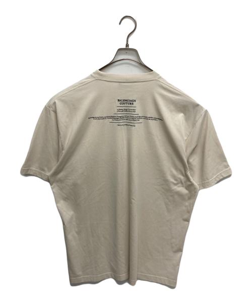 BALENCIAGA（バレンシアガ）BALENCIAGA (バレンシアガ) COUTURE TEE ベージュ サイズ:SIZE XXSの古着・服飾アイテム