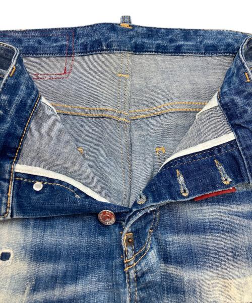 DSQUARED2（ディースクエアード）DSQUARED2 (ディースクエアード) SKATER JEANS/ダメージ加工ジーンズ インディゴ サイズ:SIZE 52の古着・服飾アイテム