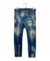 DSQUARED2（ディースクエアード）の古着「SKATER JEANS/ダメージ加工ジーンズ」｜インディゴ