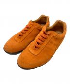 HERMESエルメス）の古着「スエードドライビングシューズ」｜オレンジ
