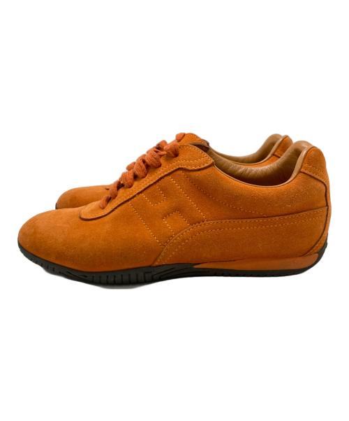 HERMES（エルメス）HERMES (エルメス) スエードドライビングシューズ オレンジ サイズ:SIZE 35 1/2の古着・服飾アイテム