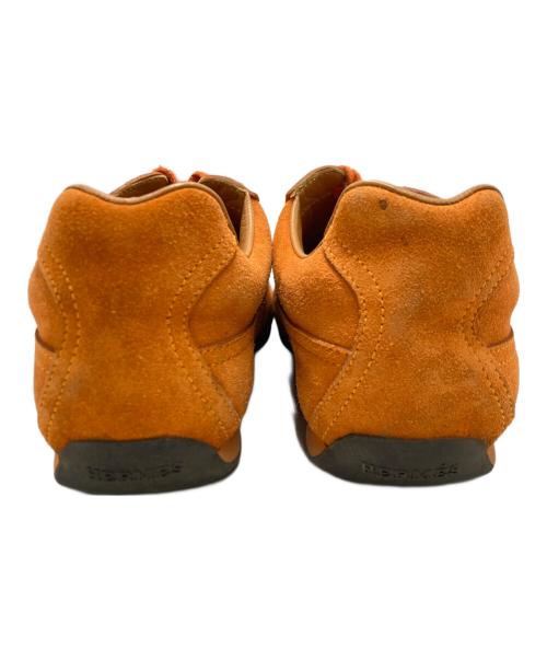 HERMES（エルメス）HERMES (エルメス) スエードドライビングシューズ オレンジ サイズ:SIZE 35 1/2の古着・服飾アイテム