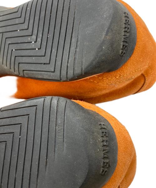 HERMES（エルメス）HERMES (エルメス) スエードドライビングシューズ オレンジ サイズ:SIZE 35 1/2の古着・服飾アイテム