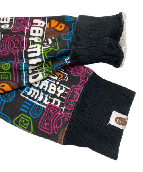 A BATHING APE（ア ベイシング エイプ）A BATHING APE (ア ベイシング エイプ) MILO FUTURE LONG LENGTH FULL ZIP HOODIE ブラック サイズ:SIZE Lの古着・服飾アイテム