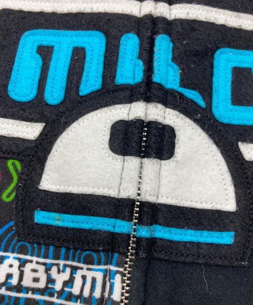 A BATHING APE（ア ベイシング エイプ）A BATHING APE (ア ベイシング エイプ) MILO FUTURE LONG LENGTH FULL ZIP HOODIE ブラック サイズ:SIZE Lの古着・服飾アイテム