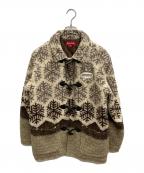 SUPREMEシュプリーム）の古着「Snowflake Toggle Fleece Jacket」｜ブラウン