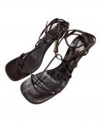 BOTTEGA VENETAボッテガベネタ）の古着「スクエアトゥサンダル」｜ブラウン