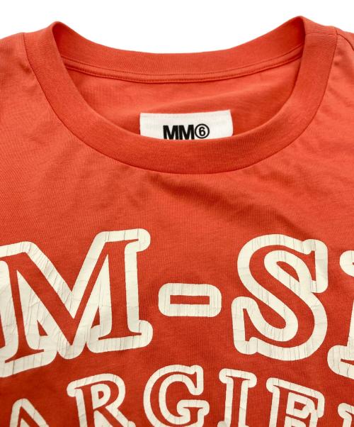 MM6 Maison Margiela（エムエムシックスメゾンマルジェラ）MM6 Maison Margiela (エムエムシックスメゾンマルジェラ) ビッグプリントTシャツ レッド サイズ:SIZE XLの古着・服飾アイテム