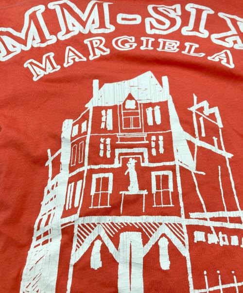 MM6 Maison Margiela（エムエムシックスメゾンマルジェラ）MM6 Maison Margiela (エムエムシックスメゾンマルジェラ) ビッグプリントTシャツ レッド サイズ:SIZE XLの古着・服飾アイテム