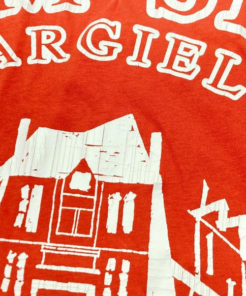 MM6 Maison Margiela（エムエムシックスメゾンマルジェラ）MM6 Maison Margiela (エムエムシックスメゾンマルジェラ) ビッグプリントTシャツ レッド サイズ:SIZE XLの古着・服飾アイテム