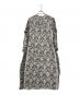 ne quittez pas (ヌキテパ) COTTON DOBBY STRIPE ETHNIC PRINT DRESS グレー サイズ:不明：7000円