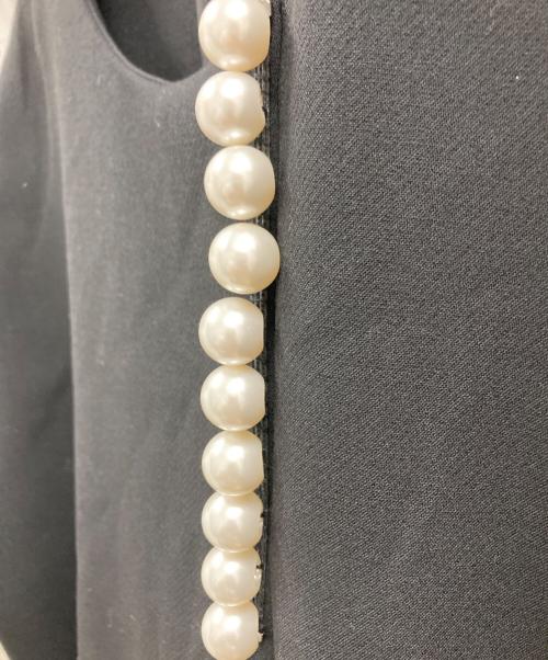 YOKO CHAN（ヨーコチャン）YOKO CHAN (ヨーコチャン) フェイクパールワンピース ブラック サイズ:SIZE 36の古着・服飾アイテム