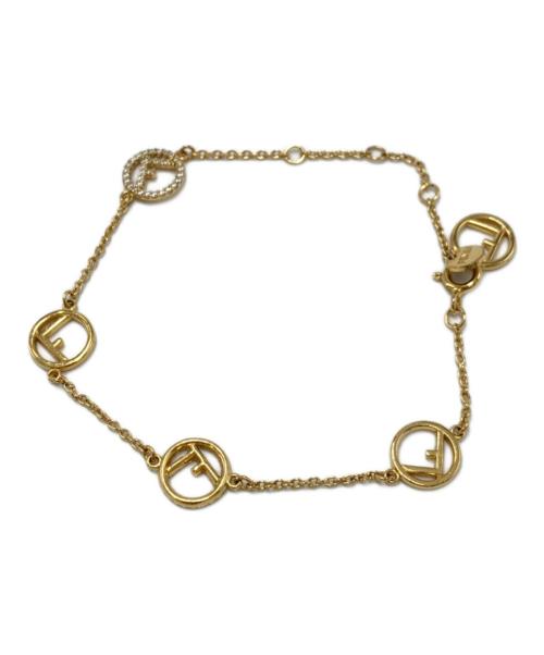 FENDI（フェンディ）FENDI (フェンディ) エフイズフェンディブレスレット ゴールドの古着・服飾アイテム