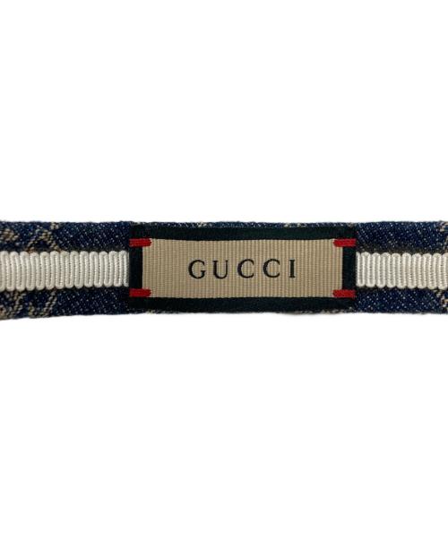 GUCCI（グッチ）GUCCI (グッチ) GG柄デニムカチューシャ インディゴの古着・服飾アイテム