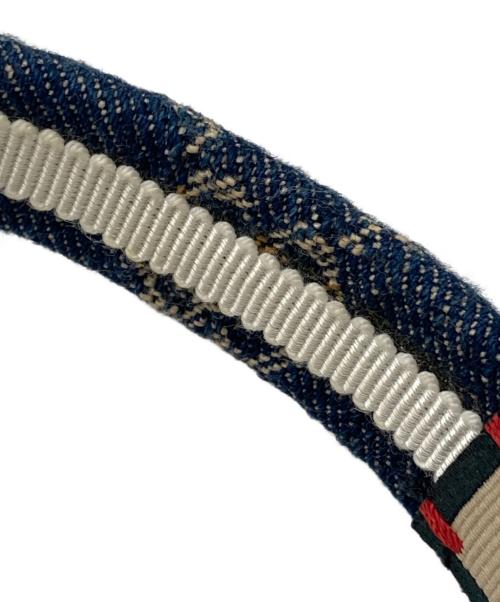 GUCCI（グッチ）GUCCI (グッチ) GG柄デニムカチューシャ インディゴの古着・服飾アイテム