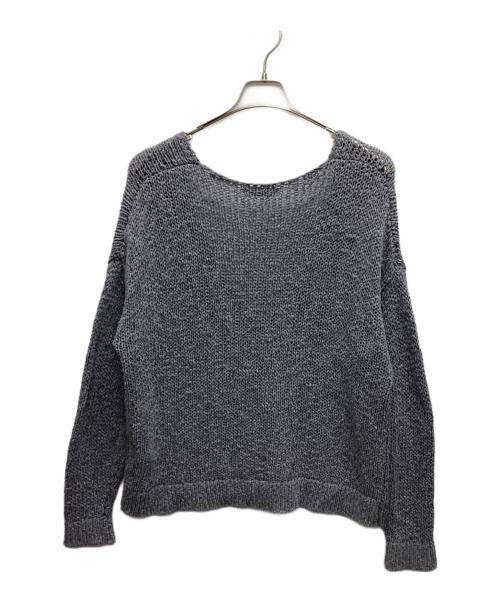 BABYLONE（バビロン）BABYLONE (バビロン) Vネックニット グレー サイズ:SIZE FREEの古着・服飾アイテム