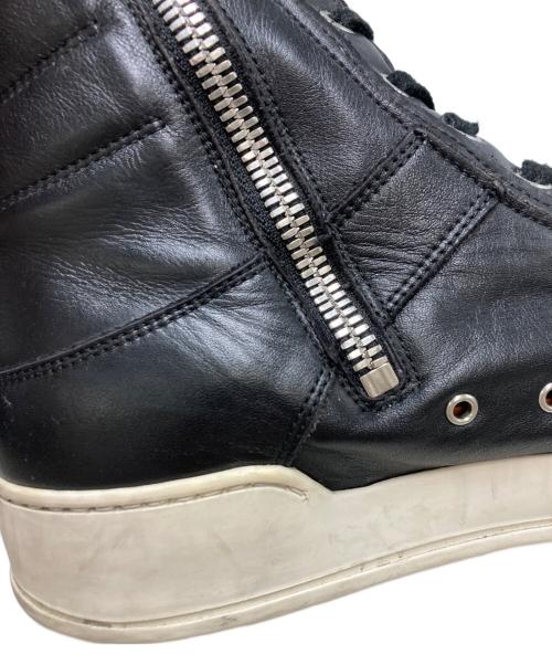BALMAIN（バルマン）BALMAIN (バルマン) レザーハイカットスニーカー ブラック サイズ:SIZE 42の古着・服飾アイテム