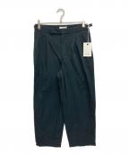 MARKAマーカ）の古着「ピグメントダイ2タックパンツ」｜ブラック