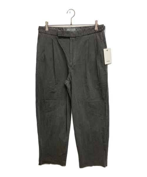 MARKA（マーカ）MARKA (マーカ) ピグメントダイ2タックパンツ グレー サイズ:SIZE 3の古着・服飾アイテム