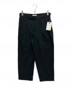 MARKAマーカ）の古着「ピグメントダイ2タックパンツ」｜ブラック