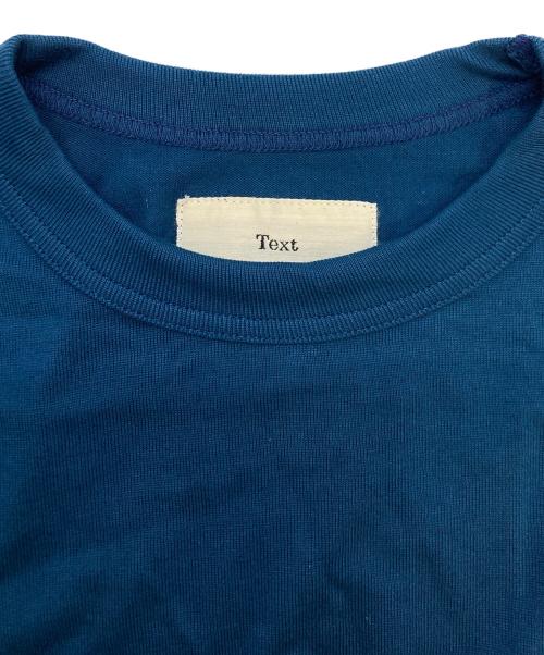 Text（テクスト）Text (テクスト) Circular Tee Organic Peru Pima ブルー サイズ:SIZE 2 未使用品の古着・服飾アイテム