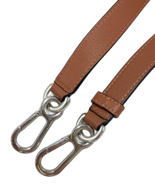 LOEWE（ロエベ）LOEWE (ロエベ) レザーショルダーストラップ ブラウンの古着・服飾アイテム