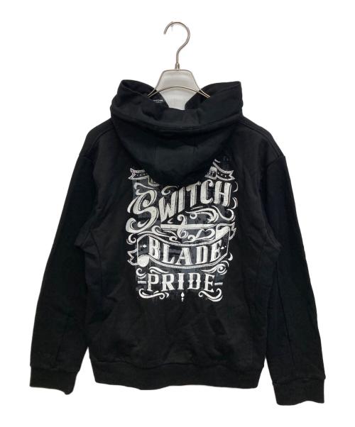 SWITCHBLADE（スイッチブレード）SWITCHBLADE (スイッチブレード) OLD SIGNS PRIDE PARKA ブラック サイズ:SIZE Mの古着・服飾アイテム