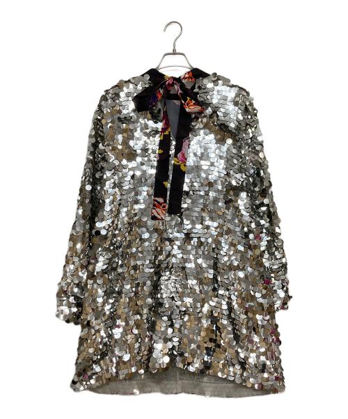 MSGM（エムエスジーエム）MSGM (エムエスジーエム) スパンコール ワンピース シルバー サイズ:SIZE 40の古着・服飾アイテム