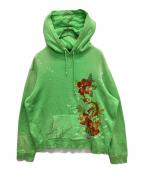 POLO RALPH LAURENポロ・ラルフローレン）の古着「和柄プリントパーカー」｜グリーン