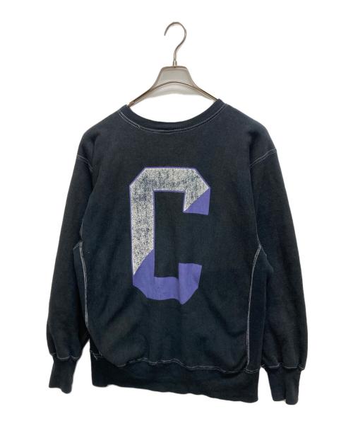 Champion REVERSE WEAVE（チャンピオン リバース ウィーブ）Champion REVERSE WEAVE (チャンピオン リバース ウィーブ) 80Ｓプリントスウェット ブラック サイズ:SIZE XLの古着・服飾アイテム