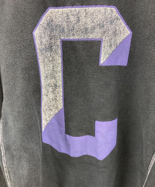 Champion REVERSE WEAVE（チャンピオン リバース ウィーブ）Champion REVERSE WEAVE (チャンピオン リバース ウィーブ) 80Ｓプリントスウェット ブラック サイズ:SIZE XLの古着・服飾アイテム