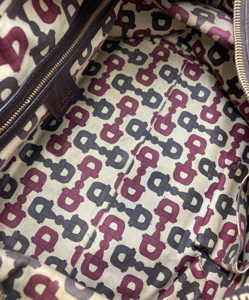 GUCCI（グッチ）GUCCI (グッチ) ヒステリアクレストレザートートバッグ ブラウンの古着・服飾アイテム
