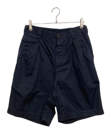 sacai サカイ 23SS プリーツショーツ ネイビー 2 中古・古着通販】sacai (サカイ) PLEATED SHORTS/ハーフパンツ