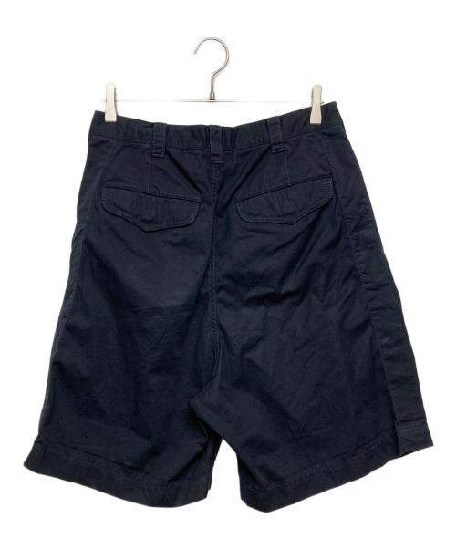 sacai（サカイ）sacai (サカイ) PLEATED SHORTS/ハーフパンツ ネイビー サイズ:SIZE1の古着・服飾アイテム