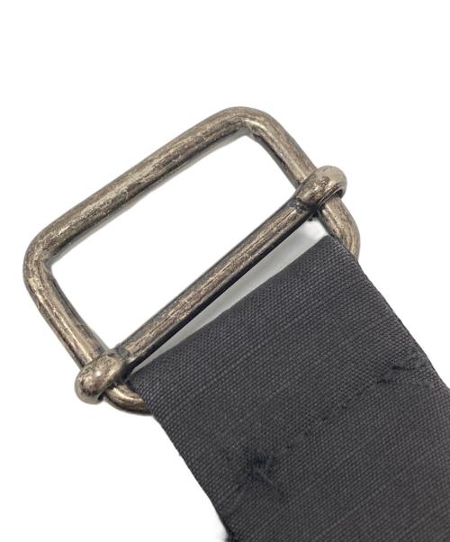 MIU MIU（ミュウミュウ）MIU MIU (ミュウミュウ) ベルト付きリップストップパンツ ブラック サイズ:SIZE 48の古着・服飾アイテム