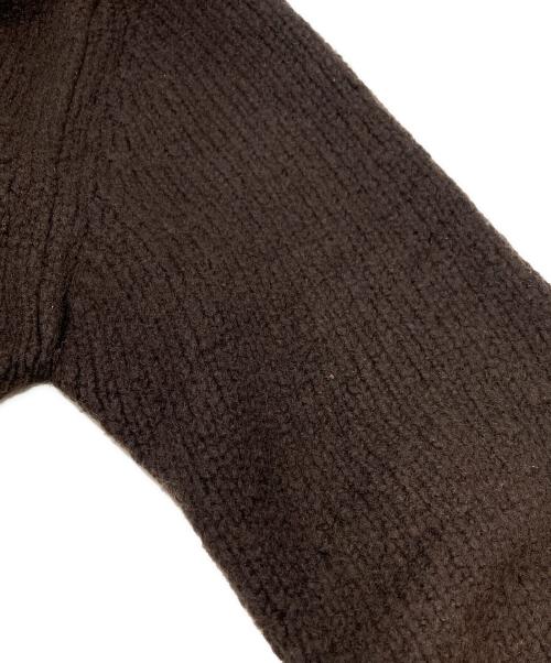 DRIES VAN NOTEN（ドリスヴァンノッテン）DRIES VAN NOTEN (ドリスヴァンノッテン) モックネックニット ブラウン サイズ:SIZE Mの古着・服飾アイテム