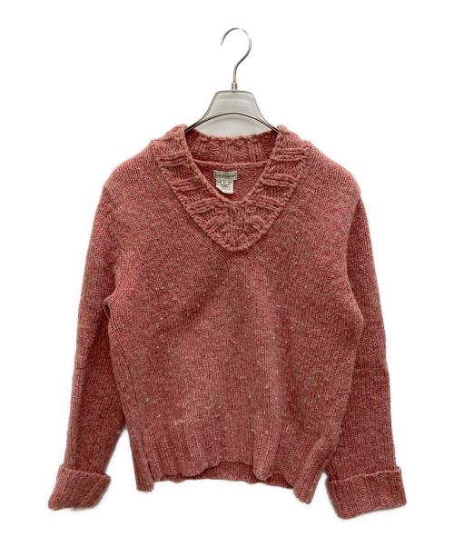 DRIES VAN NOTEN（ドリスヴァンノッテン）DRIES VAN NOTEN (ドリスヴァンノッテン) チルデンセーター ピンク サイズ:SIZE Mの古着・服飾アイテム