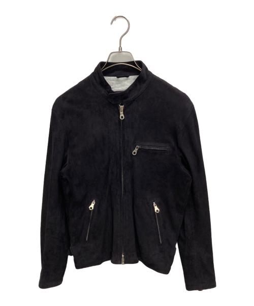 Cinquanta（チンクワンタ）Cinquanta (チンクワンタ) スエードライダースジャケット パープル サイズ:SIZE 48の古着・服飾アイテム