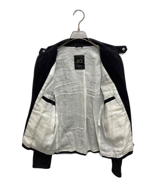 Cinquanta（チンクワンタ）Cinquanta (チンクワンタ) スエードライダースジャケット パープル サイズ:SIZE 48の古着・服飾アイテム