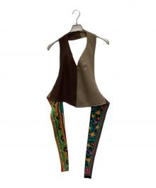 77circa（ナナナナサーカ）の古着「ホルターネックビスチェ」｜ブラウン