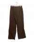Spick and Span（スピック＆スパン）の古着「ハイブリッドラミー1タックパンツ」｜ブラウン