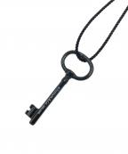 TIFFANY & Co.ティファニー）の古着「キーモチーフ ネックレス」｜ブラック