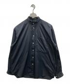 DAIWA PIER39ダイワ ピア39）の古着「BAND COLLAR SHIRTS L/S MEN」｜ブラック