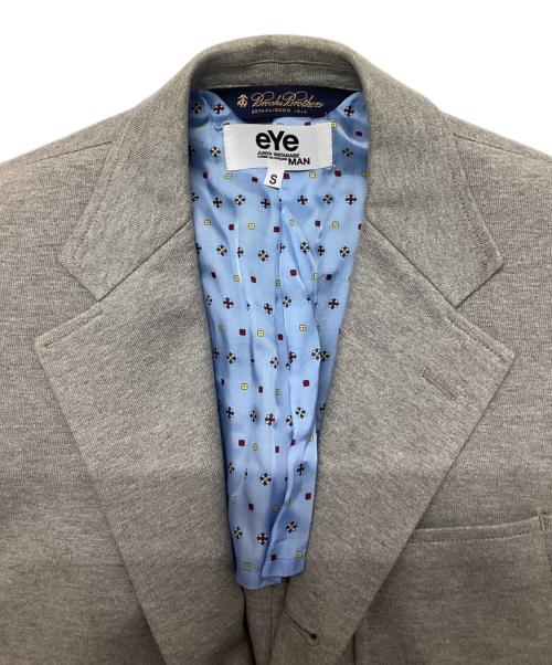eYe COMME des GARCONS JUNYAWATANABE MAN（アイ コム デ ギャルソン ジュンヤ ワタナベ マン）eYe COMME des GARCONS JUNYAWATANABE MAN BROOKS BROTHERS (ブルックスブラザーズ) 金釦3Bジャケット グレー サイズ:SIZE　Sの古着・服飾アイテム